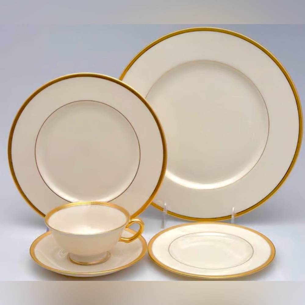Vintage Tuxedo by Lenox 5-Piece Place Setting Collectible Fine China